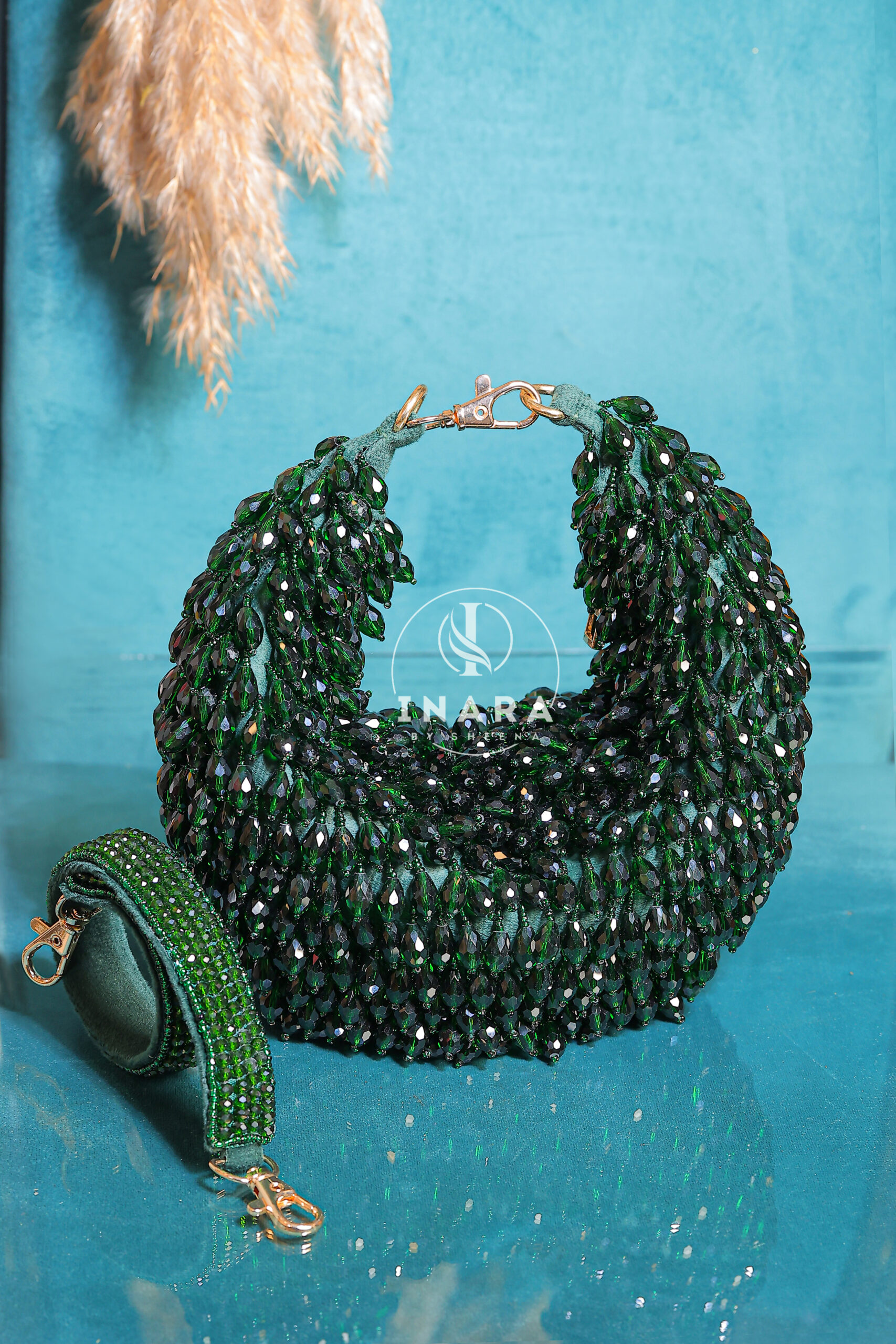 Hobo Green moon bag