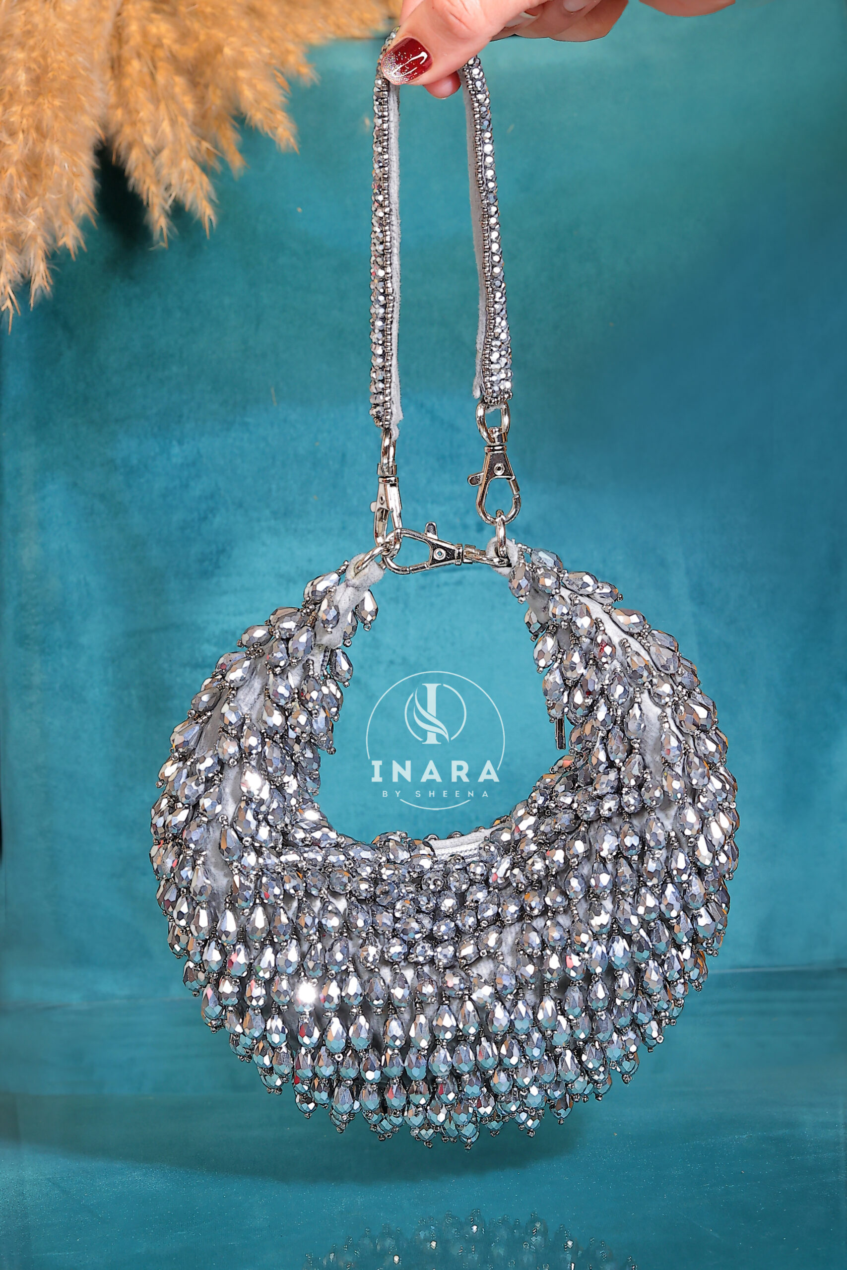 Hobo silver grey moon bag - Image 2
