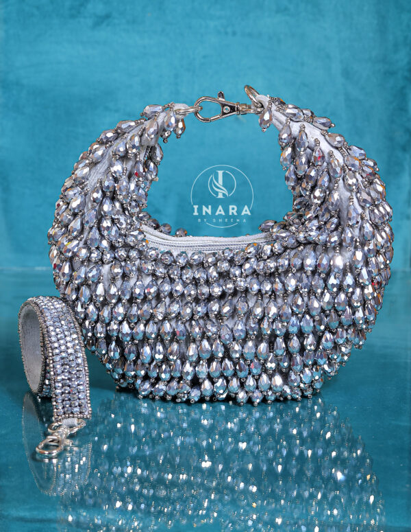 Hobo silver grey moon bag