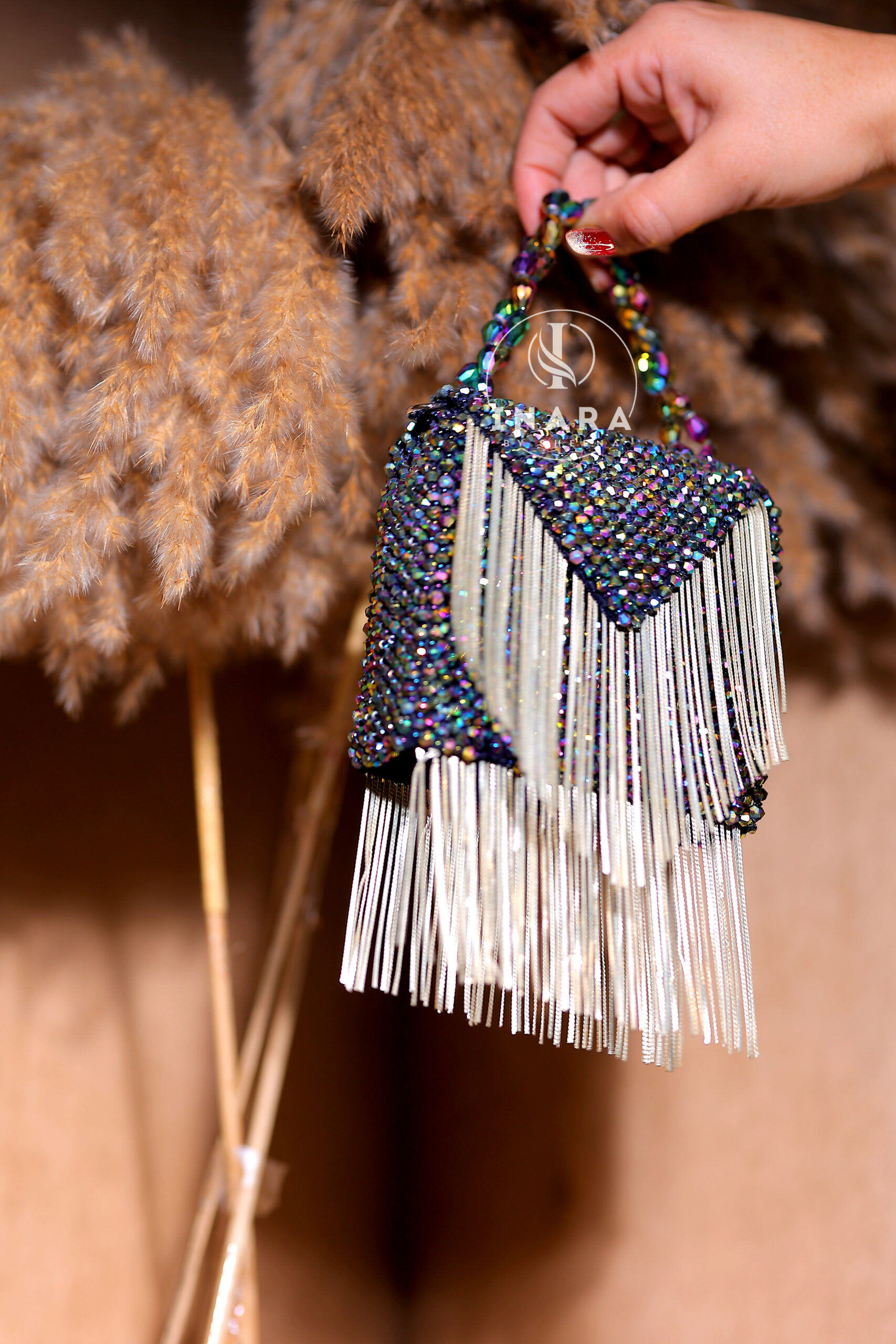 Rosa Multi beaded clutch - Image 2