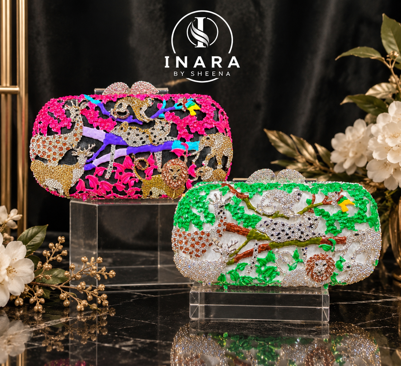 Enchanted Jungle Crystal Clutch