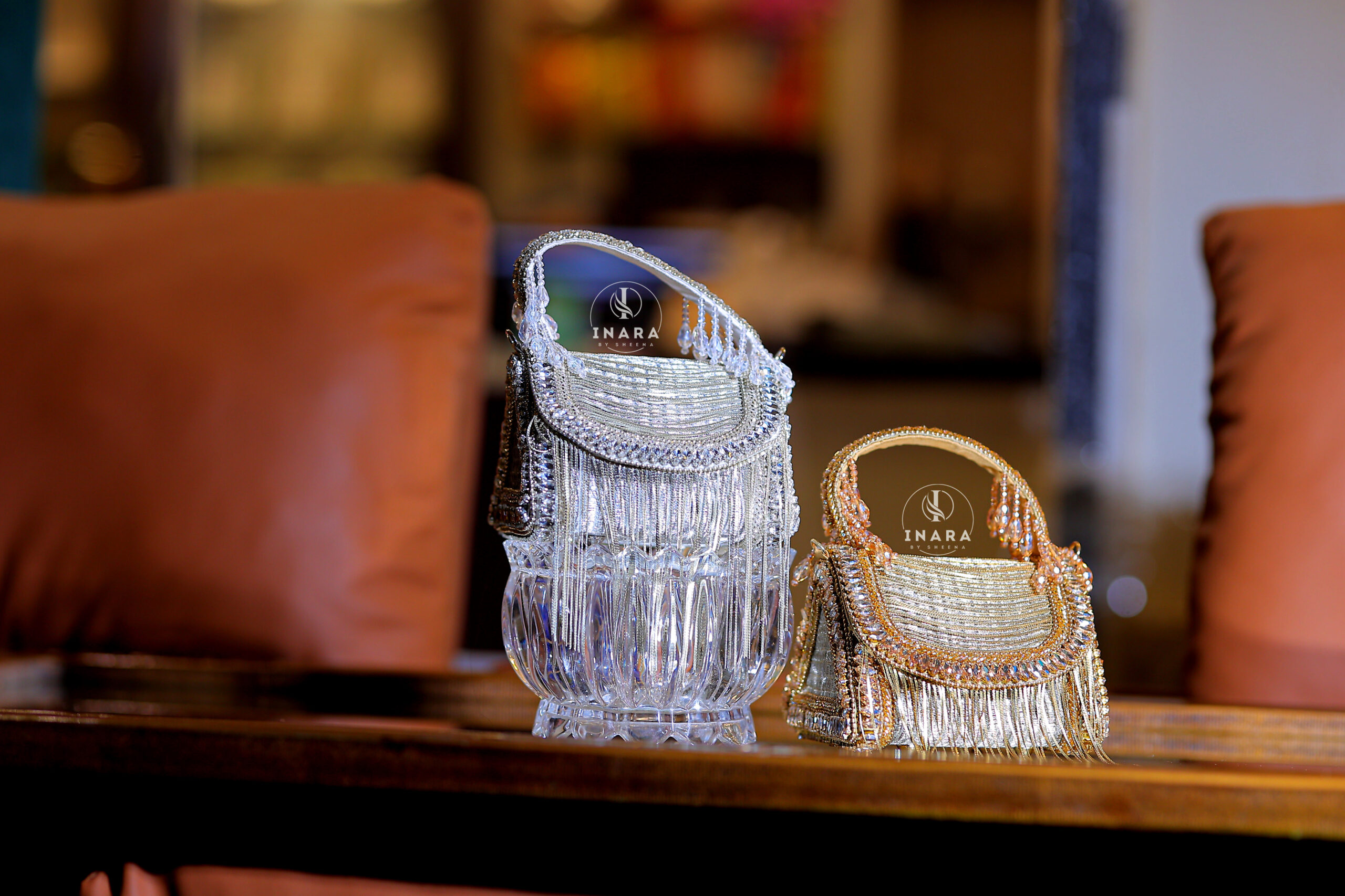 Aamira Crystal Fringe Clutch - Image 4