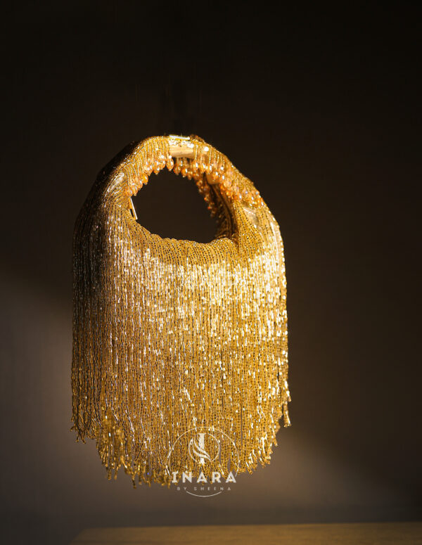 Cala Golden Fringe Bag