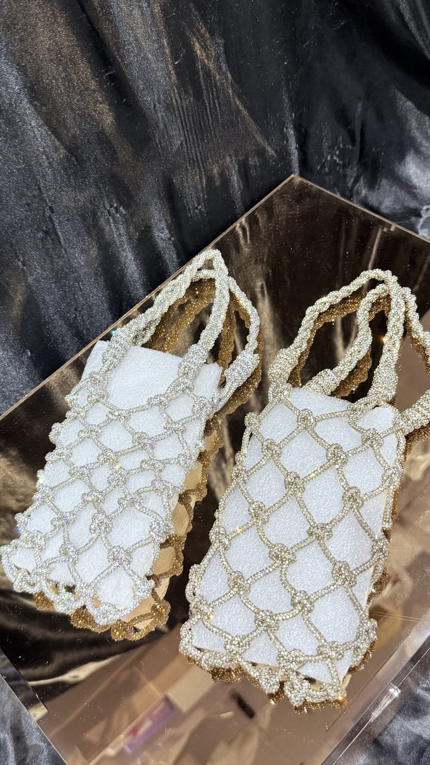 Luxury Phone Mesh Rhinestone bag