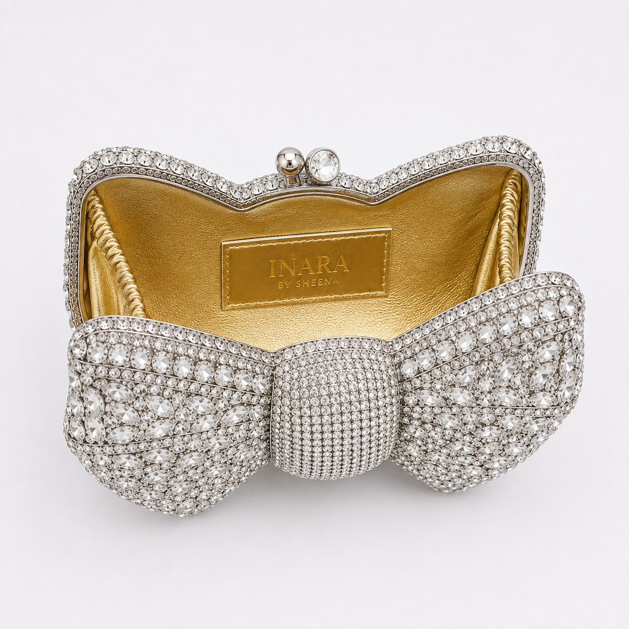 Green Bow Crystal Clutch - Image 5