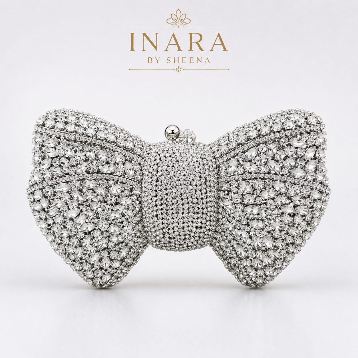 Green Bow Crystal Clutch - Image 4